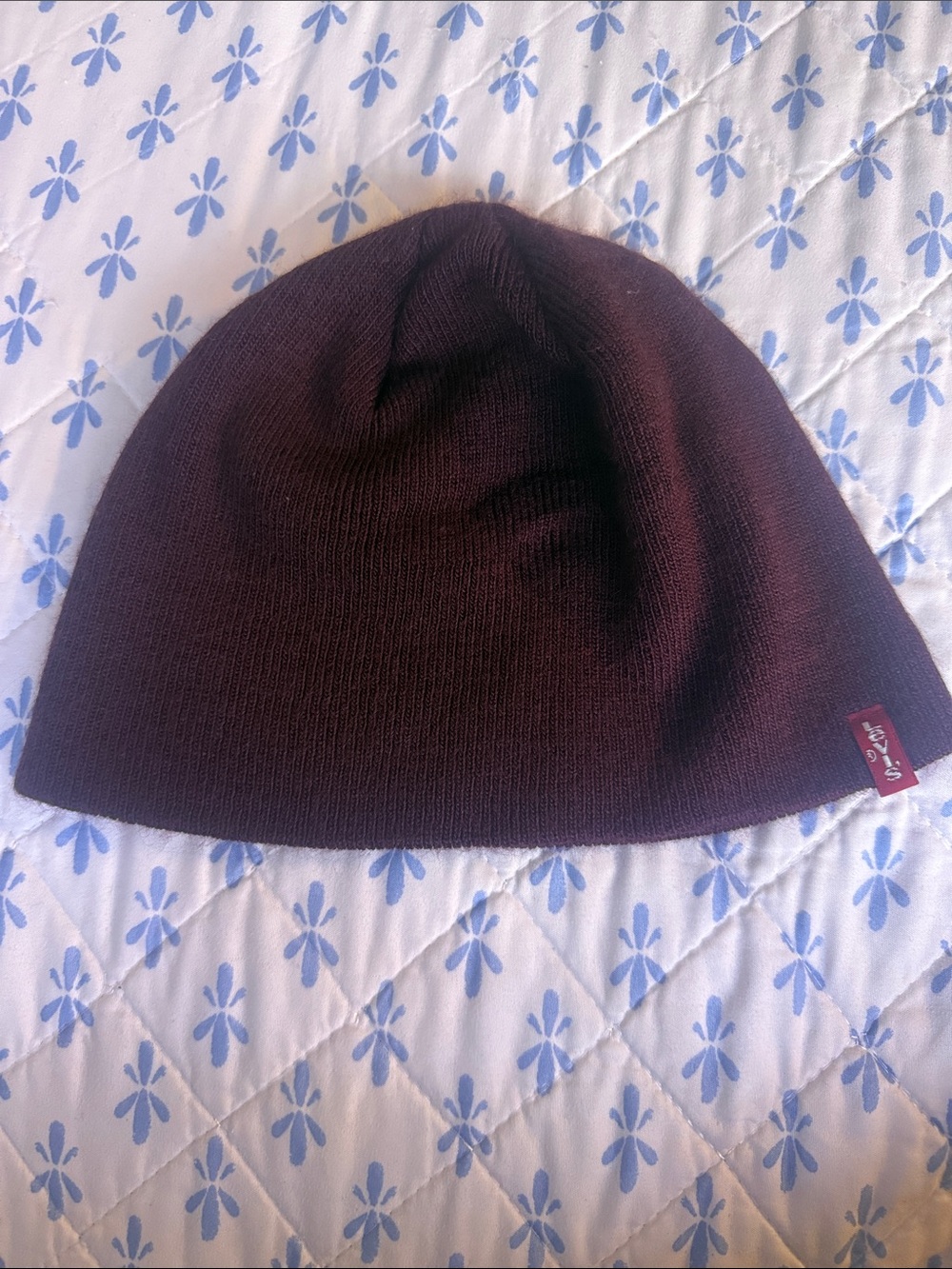 Levi's Dark Maroon Knit Beanie
